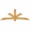 Ekena Millwork Davenport Rough Sawn Timber Gable Bracket, Western Red Cedar, 96"W x 36"H x 2"D x 6"F, 9/12 Pitch GBW096X36X0206DAV00RWR - alternate 1